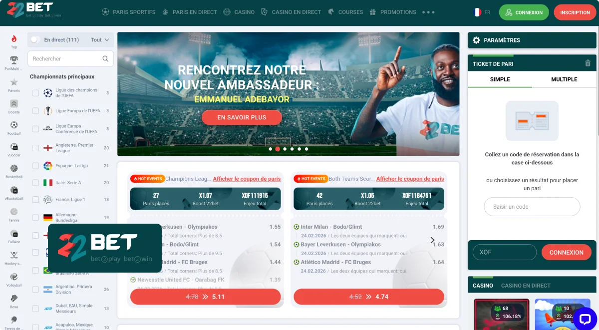 22Bet Jeux