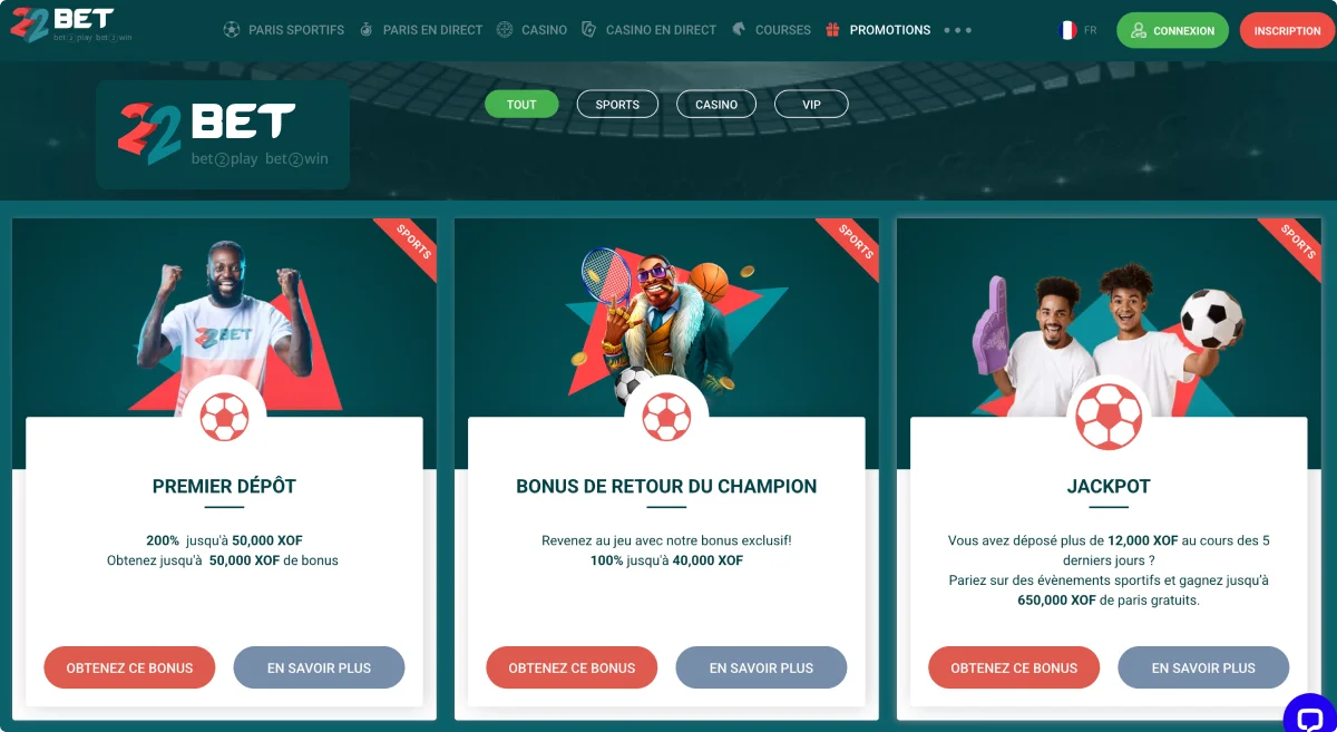 22Bet Slots